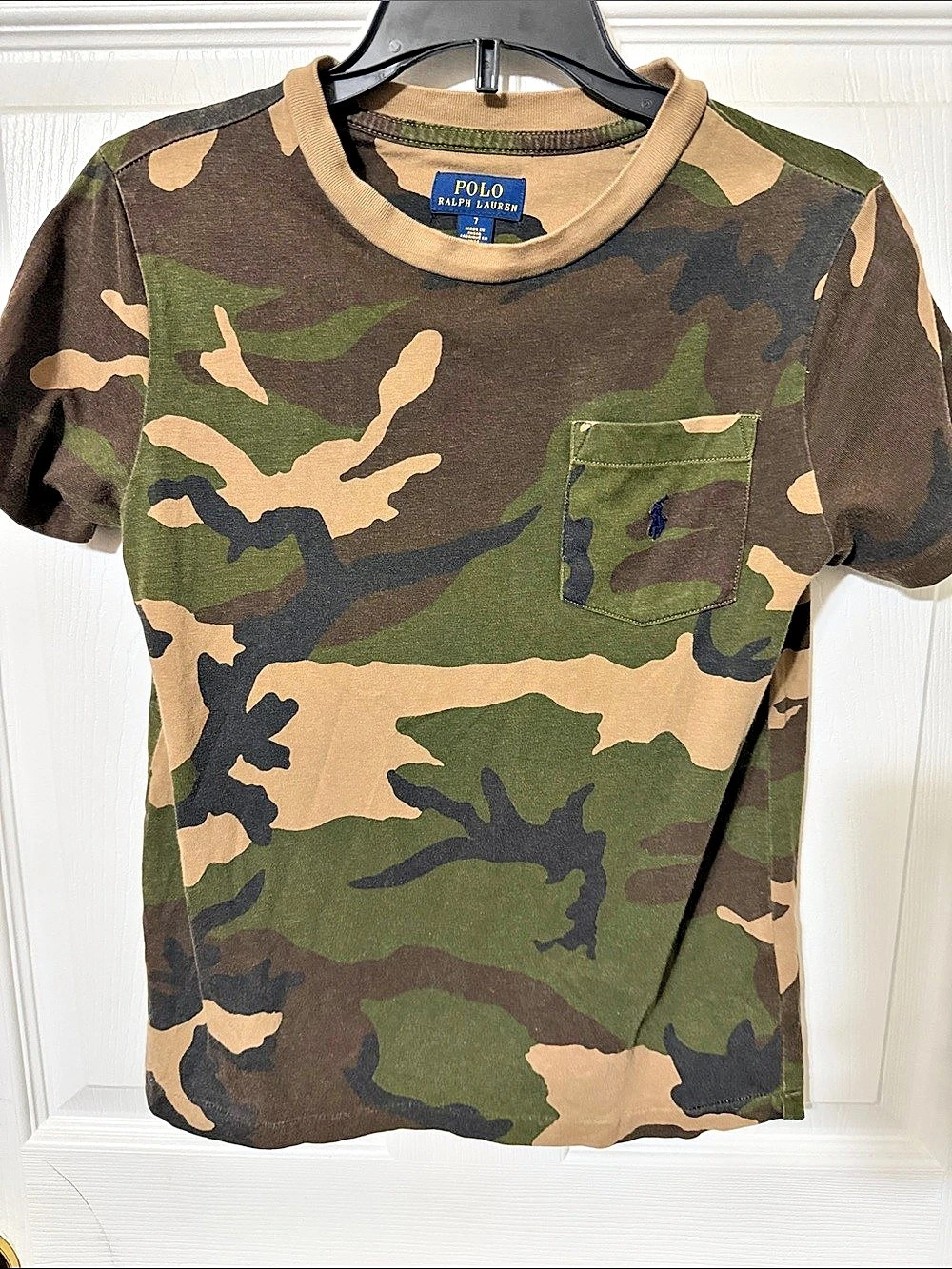 Polo Ralph Lauren Camo Pocket T-Shirt Boys Size 7